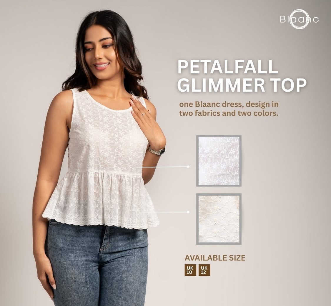 Blaanc - Petal Glimmer Top