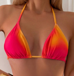 Sunset Triangle & Brief Bikini Set