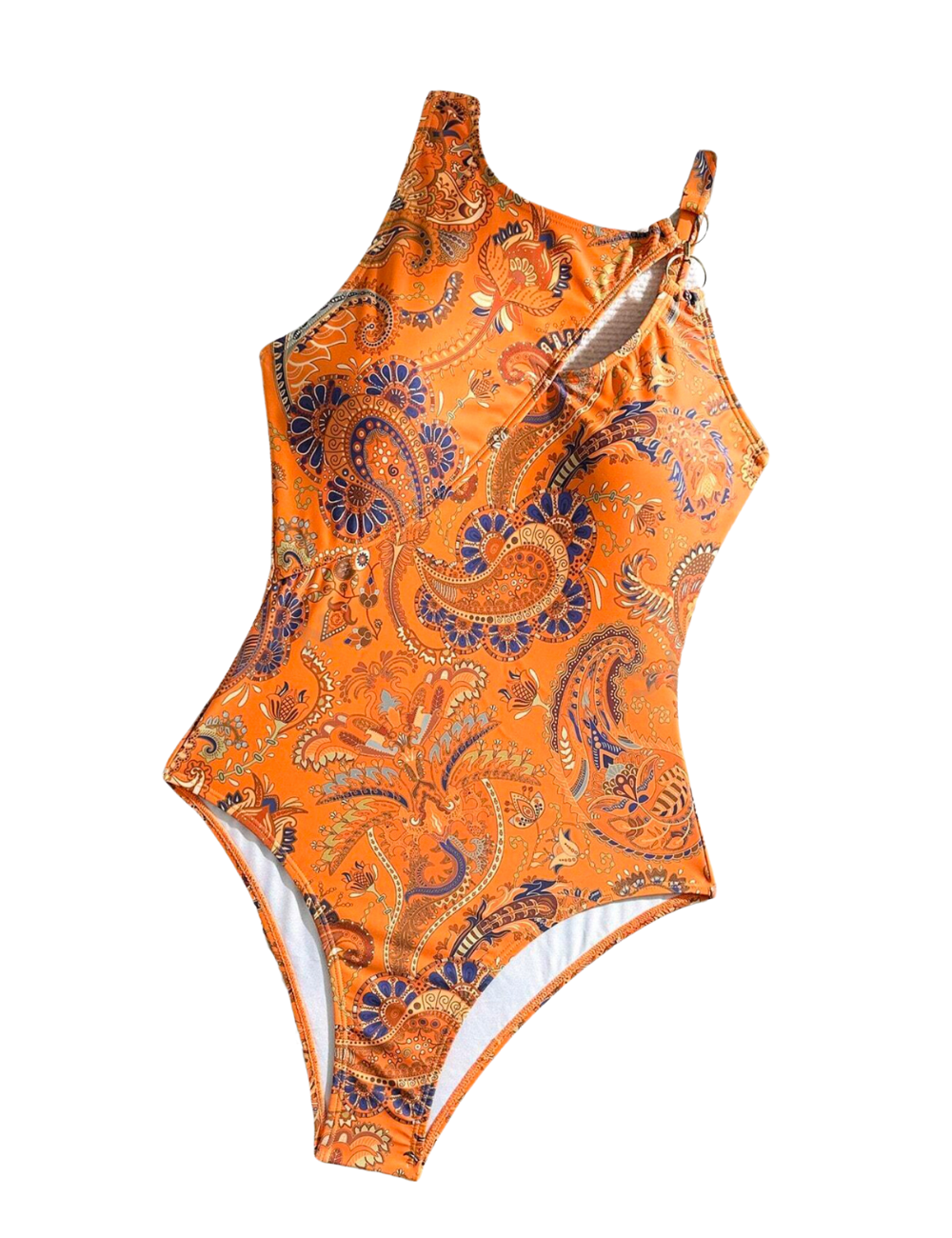 Paisley Cut Out Ring Swimsuit