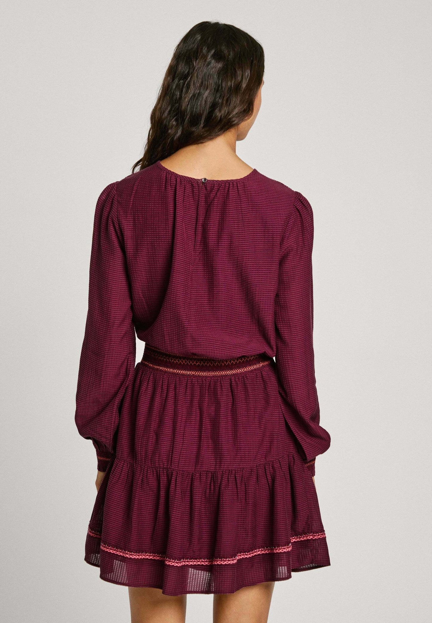 True - Pepe Jeans Dress - Bordeaux Red - SK-PAP-JD