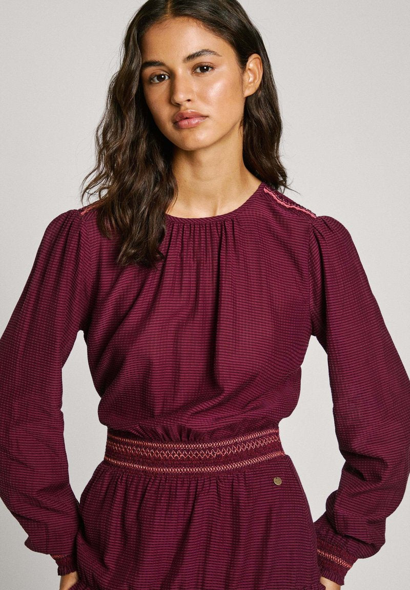 True - Pepe Jeans Dress - Bordeaux Red - SK-PAP-JD