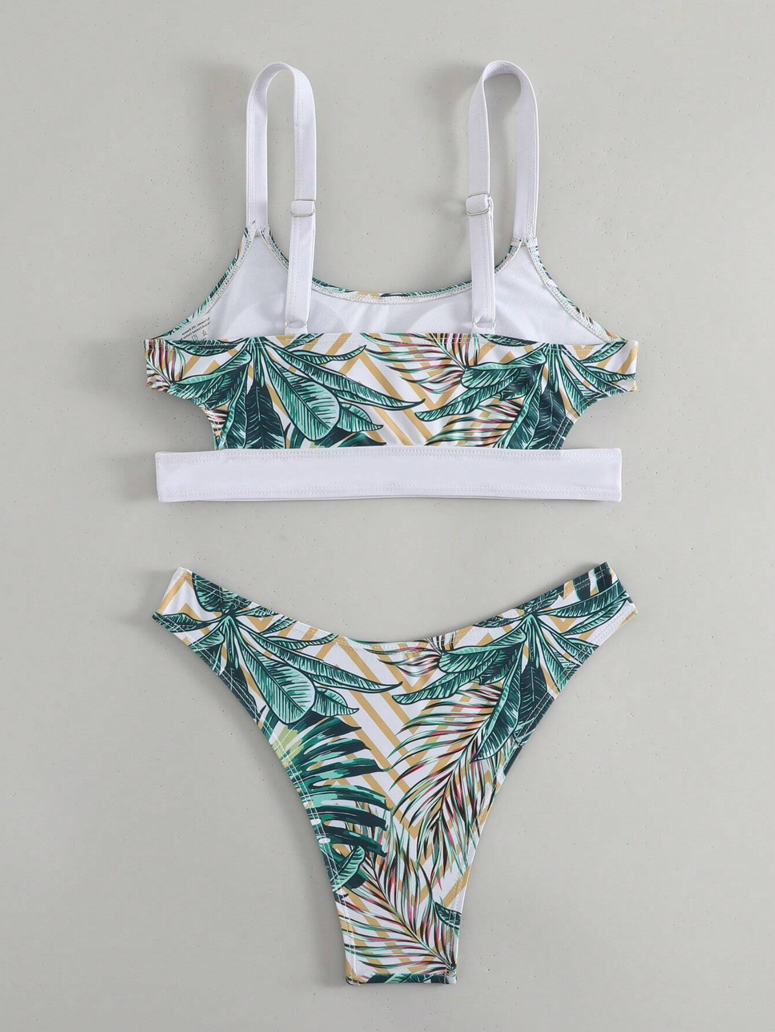 Tropical Scoop Brief Bikini Set