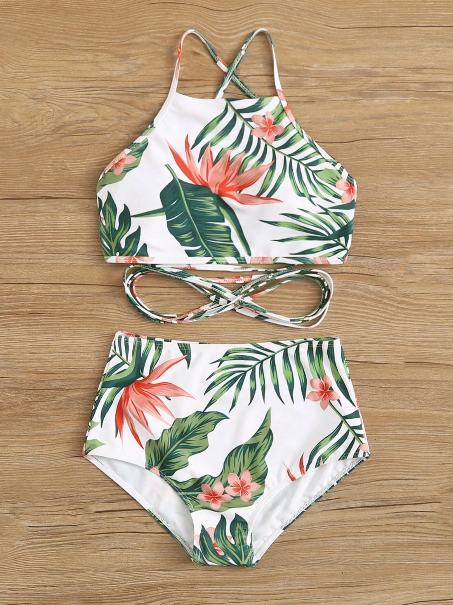 Lagoon Leaf Bikini Set
