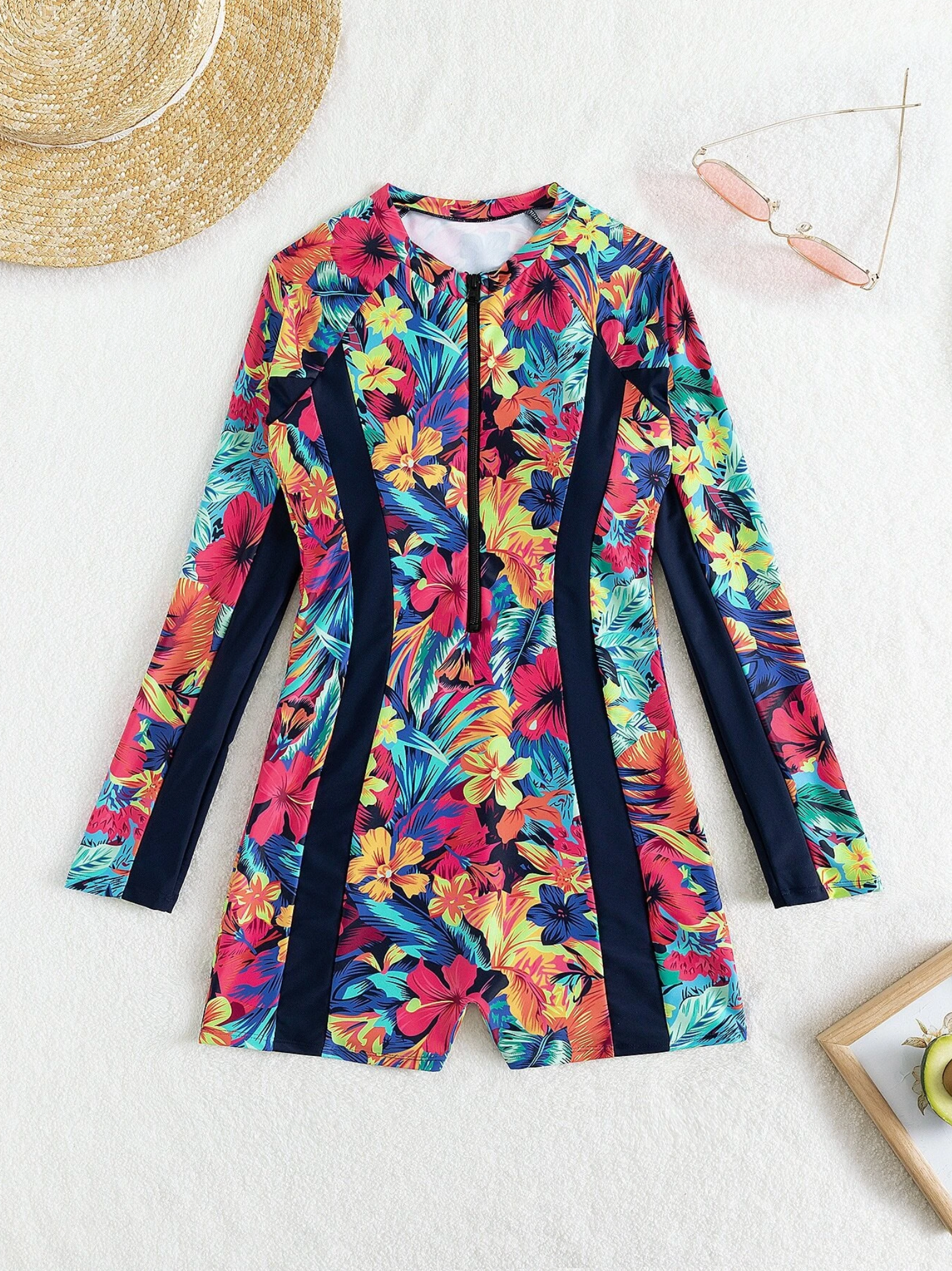 Hawaiian Burst One Piece Rashguard