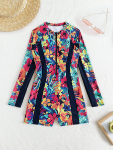 Hawaiian Burst One Piece Rashguard