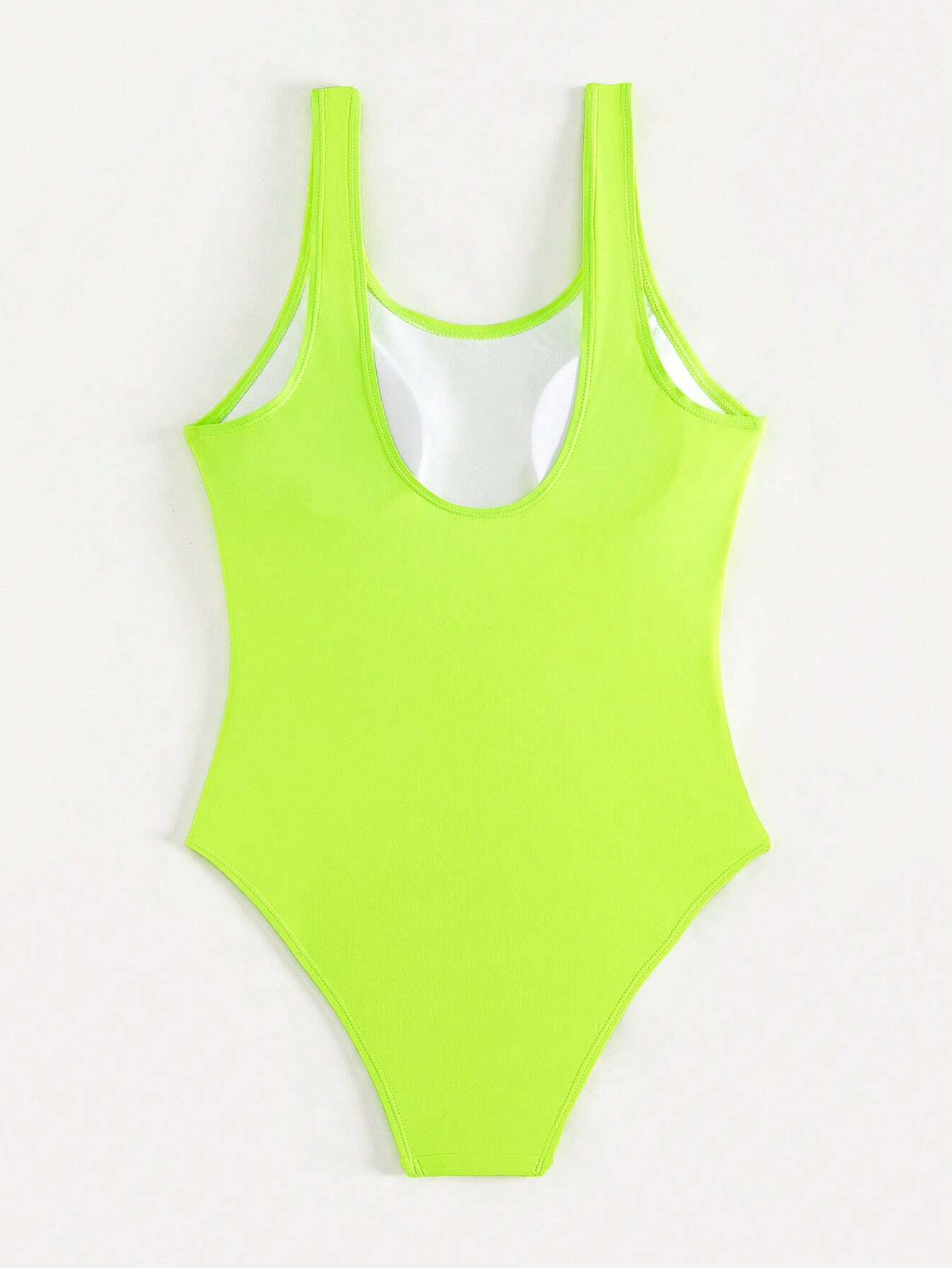 Basic Solid Scoop One Piece
