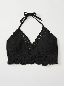 Basic Black Crochet Top