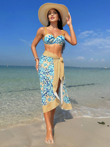 Bikini with matching sarong on sale