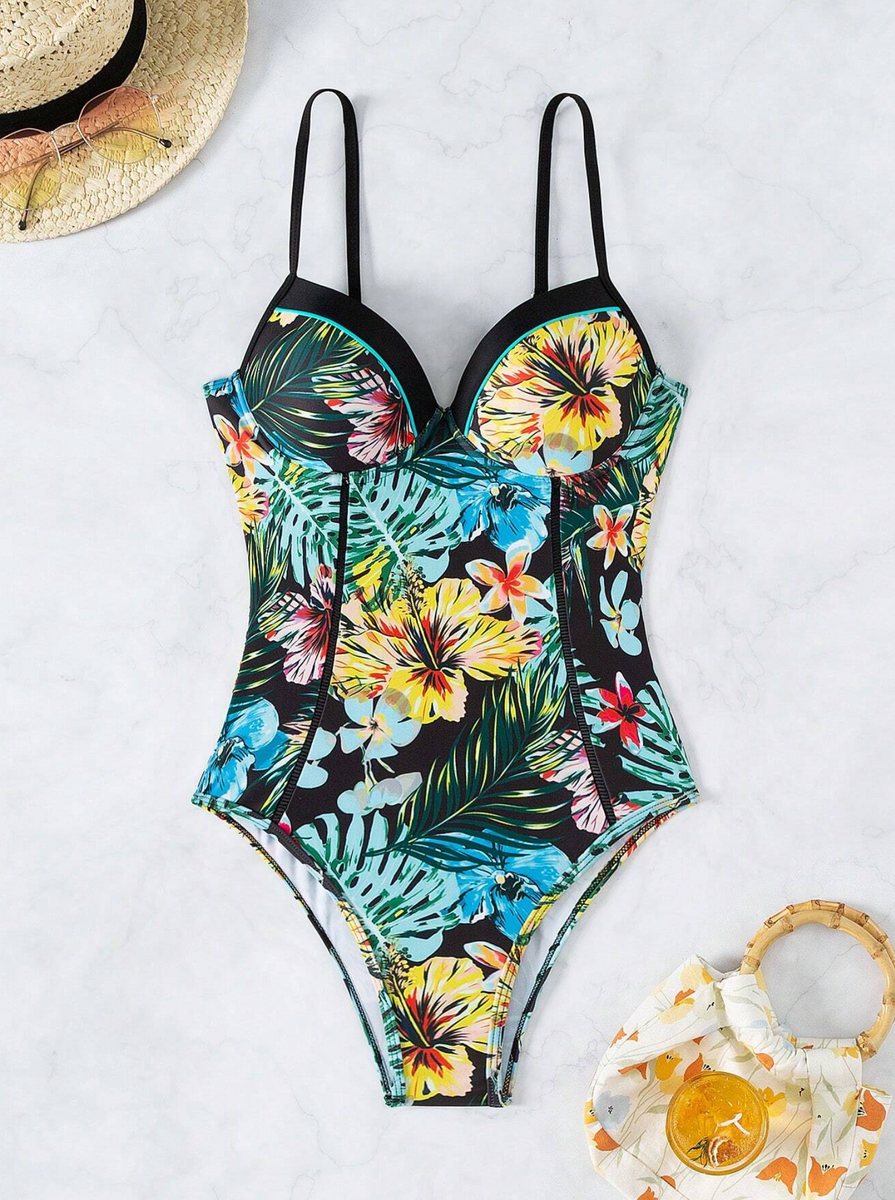 Tropical Fest Push Up One Piece – Lagoonlab