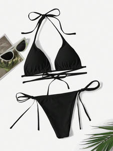 SALE Triangle Tie Up Bikini Set