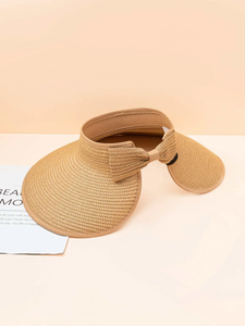 Bow Visor Straw Hat