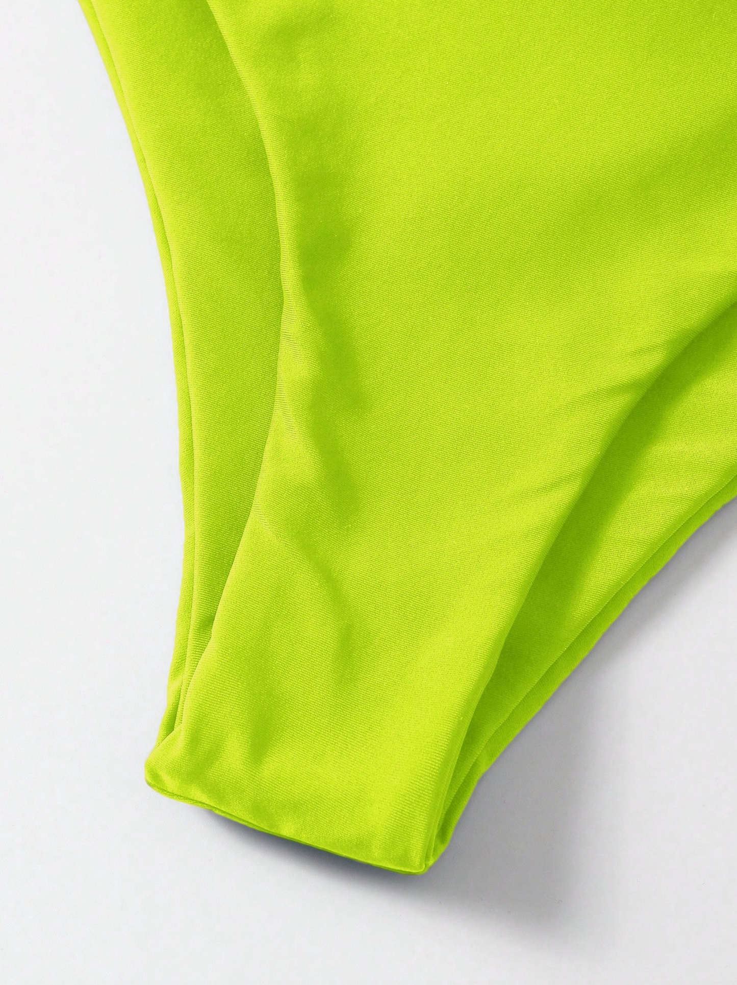 Neon Lime Scoop Lace It Up Boomerang Bikini Set