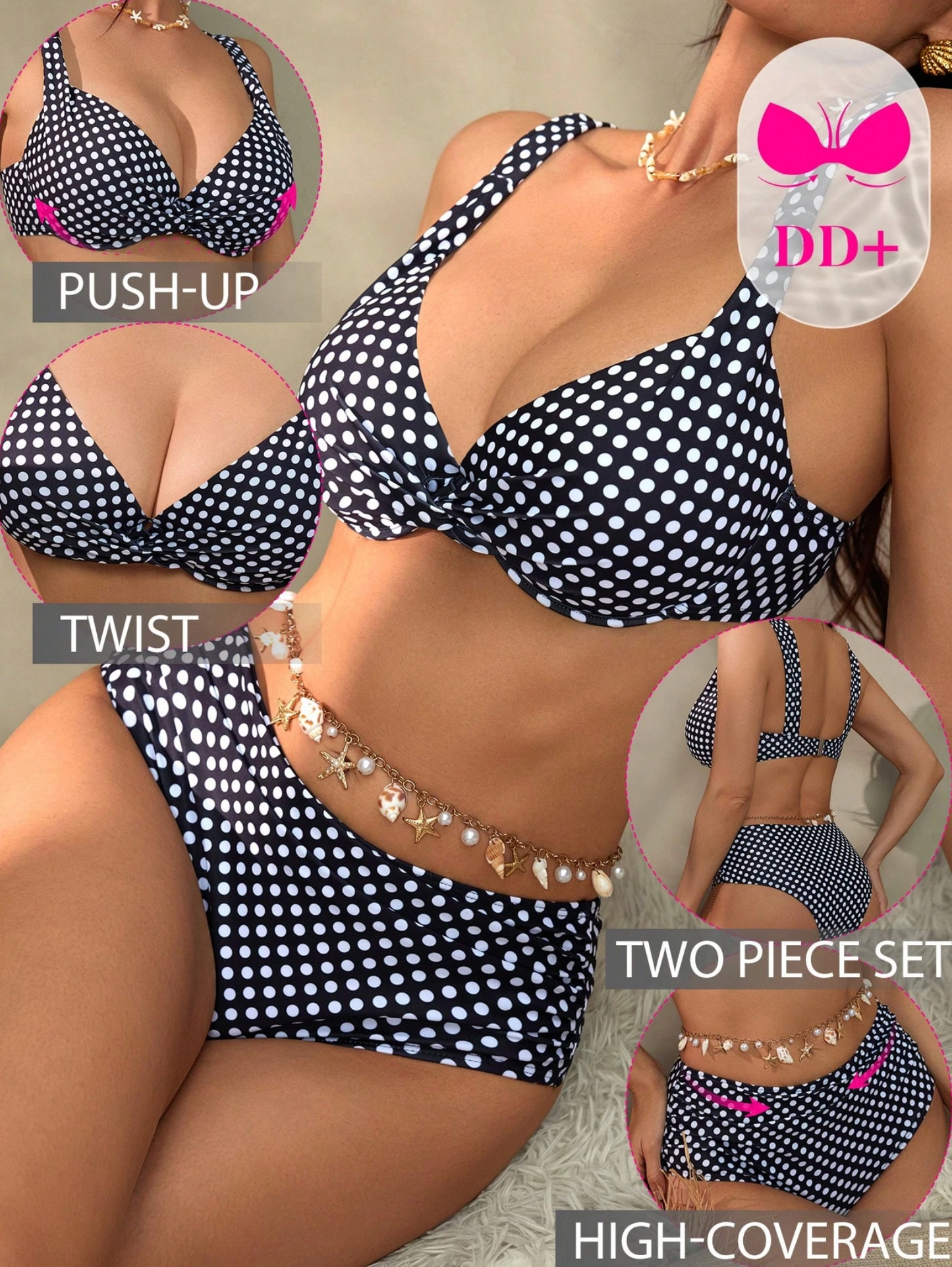 Fuller Bust Polka Dot
