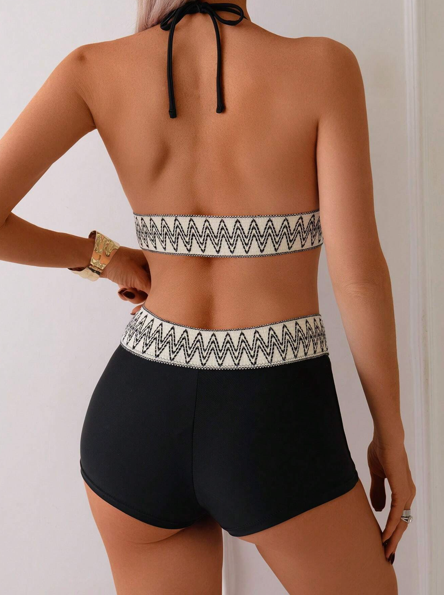 Aztec Band Bikini Shorts Set