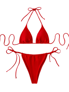 Basic Tie Up Triangle Bikini