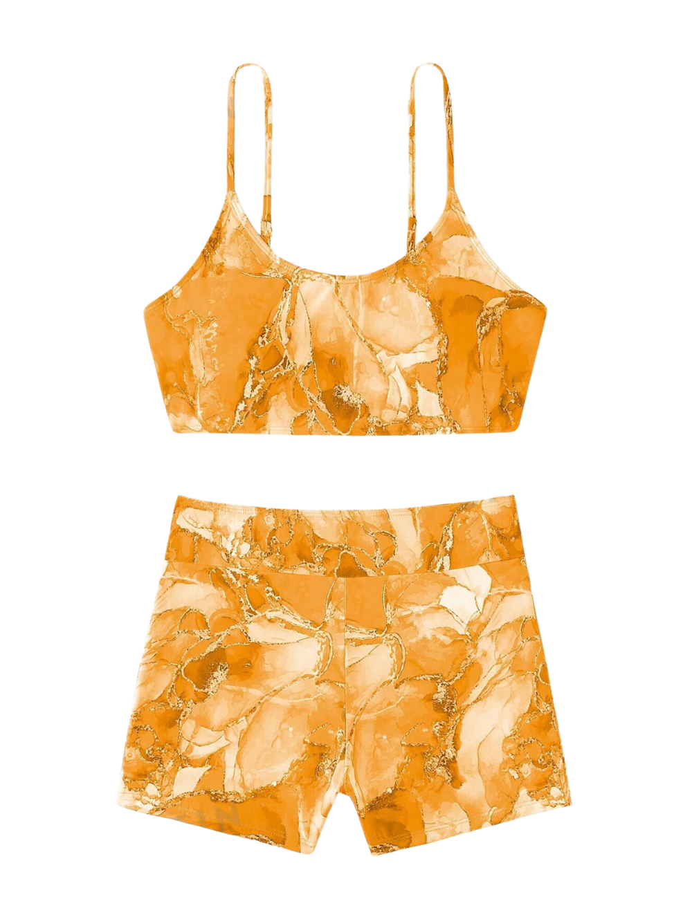 Sunny Marble Bikini Shorts Set