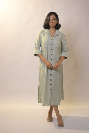 LEENA - Linen Shirt Dress