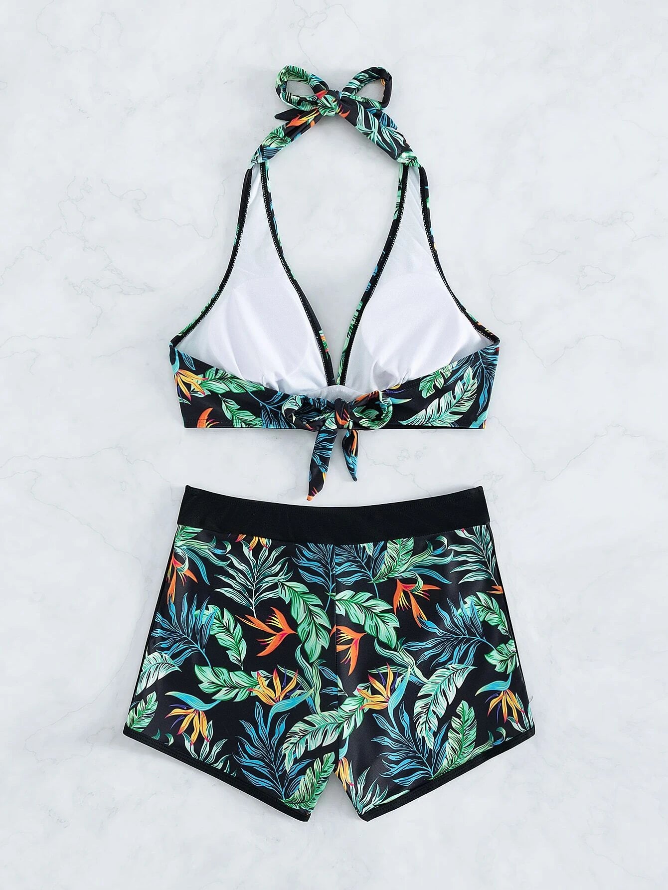 Bird Of Paradise Halter Bikini Shorts Set – Lagoonlab