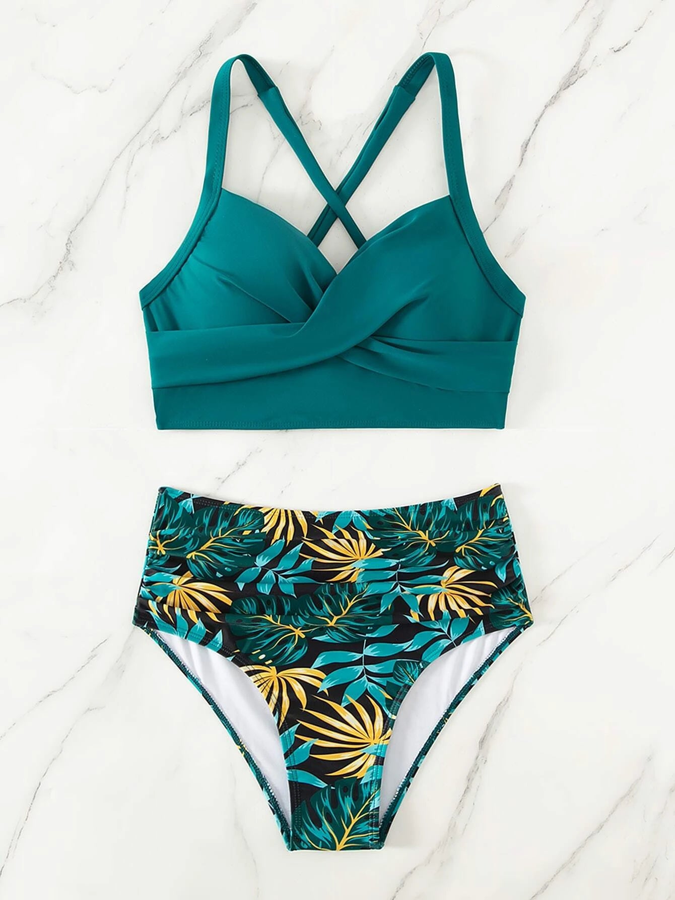 Tropical Twist Lace Up Bikini