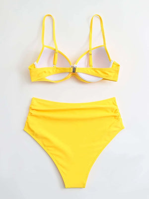 Seascape Ruched Bikini Set