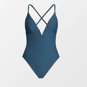 Cupshe - V-Wire Plunge Neck One-Piece Swimsuit